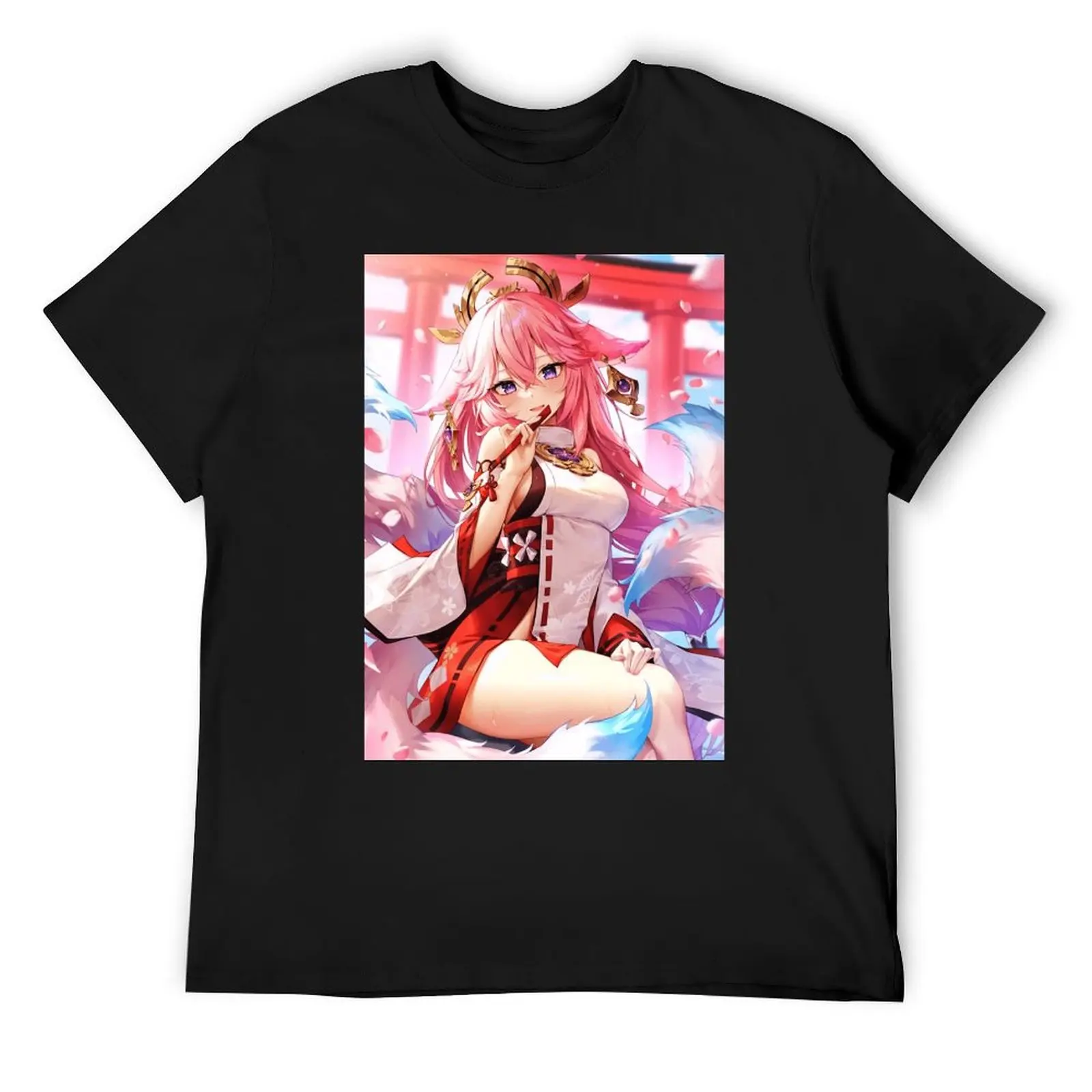 4K Yae Miko фотографический принт для продажи свежие футболки механизм премиум Юмор