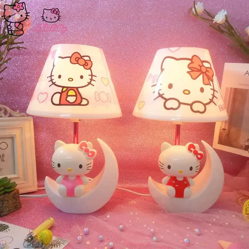 Настольная лампа Hello Kitty мультяшная теплая настольная для кабинета спальни