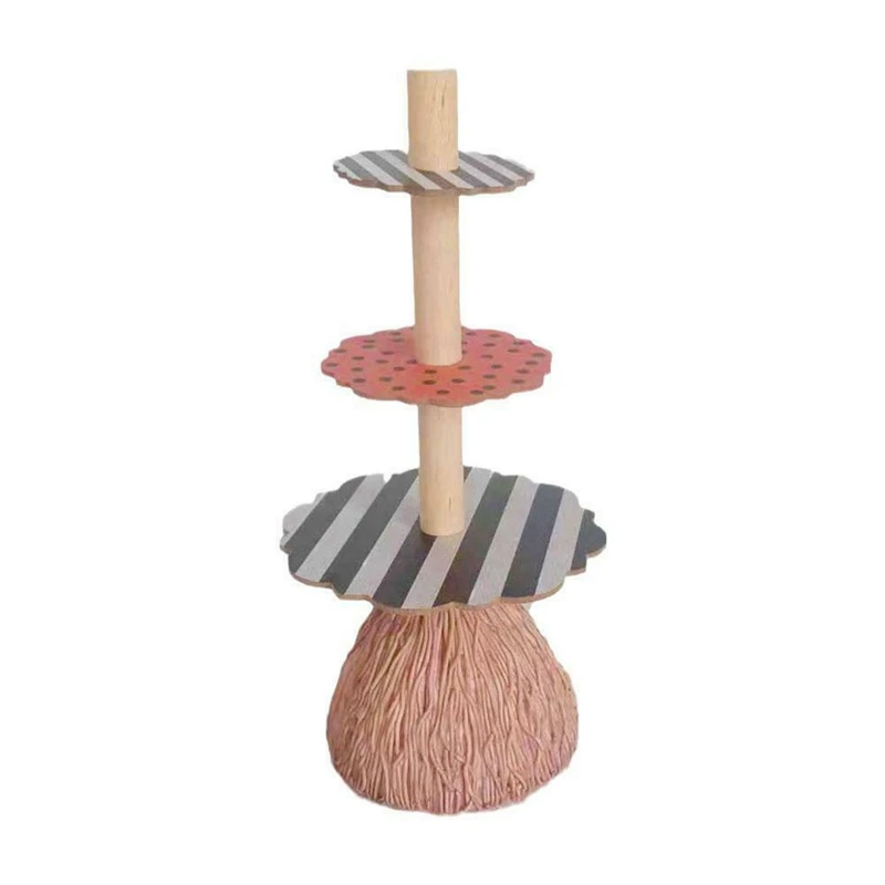 

Halloween Cute Snack Bowl Stand Wooden Cupcake Dessert Plates Decor 3-Tier