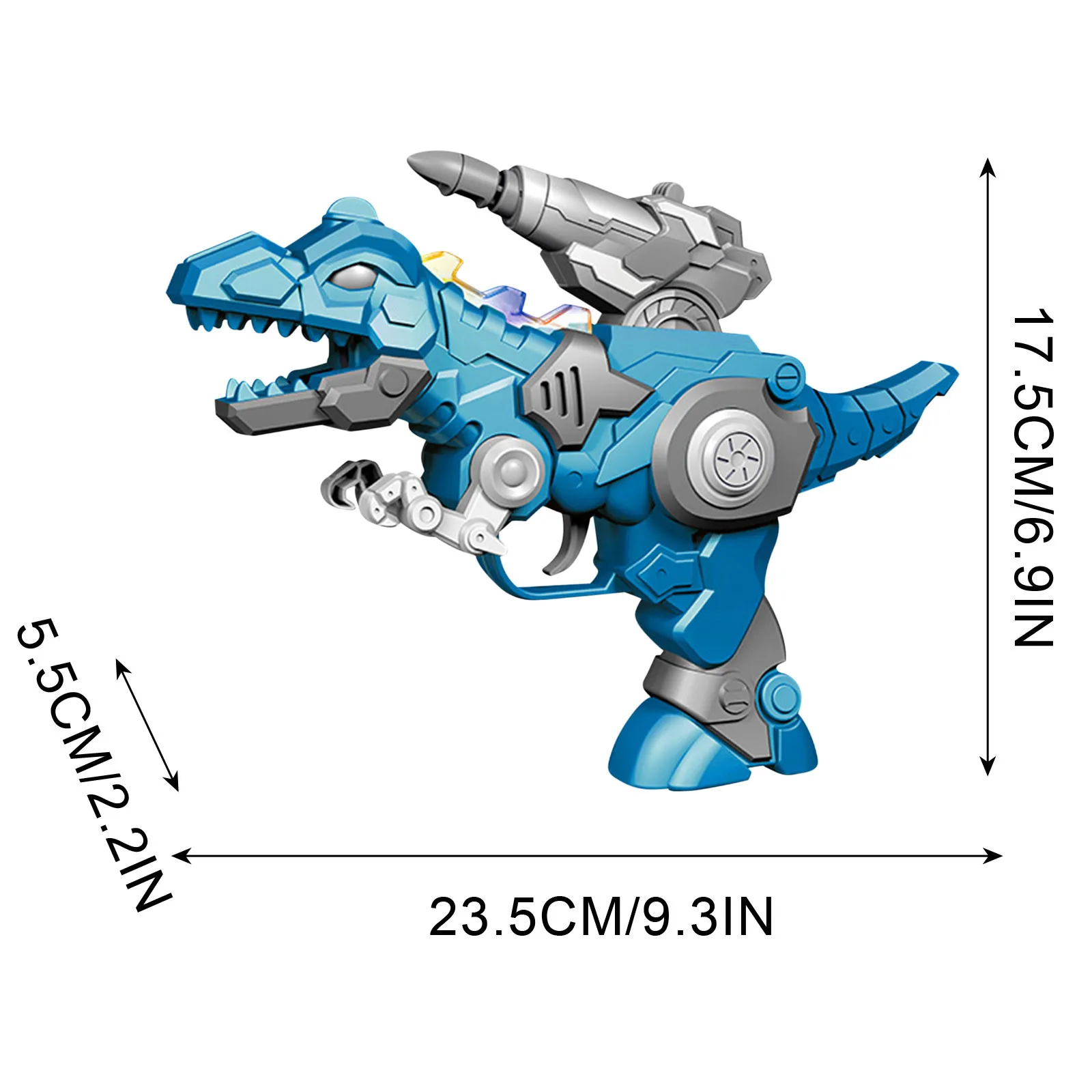 Механический динозавр-спрей с огнедышащим дыханием, крутым освещением и вооруженной ракетной моделью игрушки для детей мальчиков 2022 года моды.
