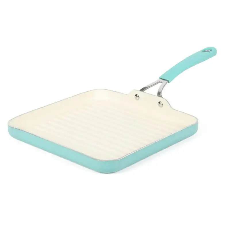 

Charlemont 10-inch Teal Aluminum Square Grill Pan