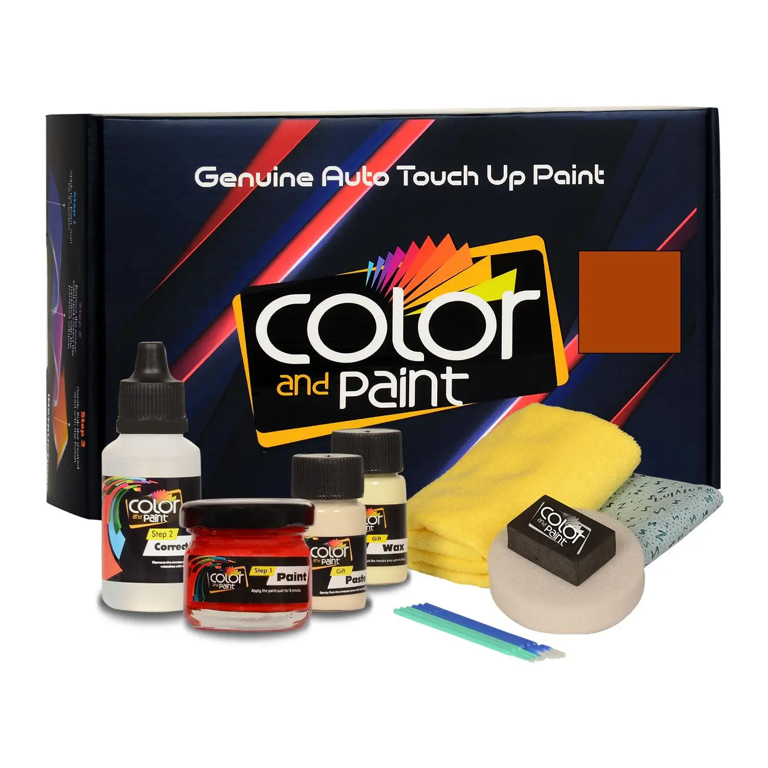 

Color and Paint compatible with Maruti Automotive Touch Up Paint - FLAME ORANGE PEARL MET-ZWD-90W Basic Care