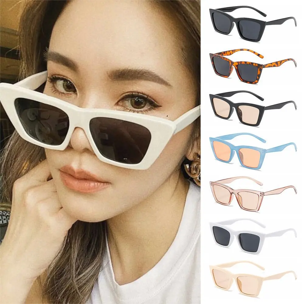 

2022 New Ins Fashion Cat Eye Sunglasses Retro Square Sun Glasses for Women Popular Colorful UV400 Vintage Square Eyewear