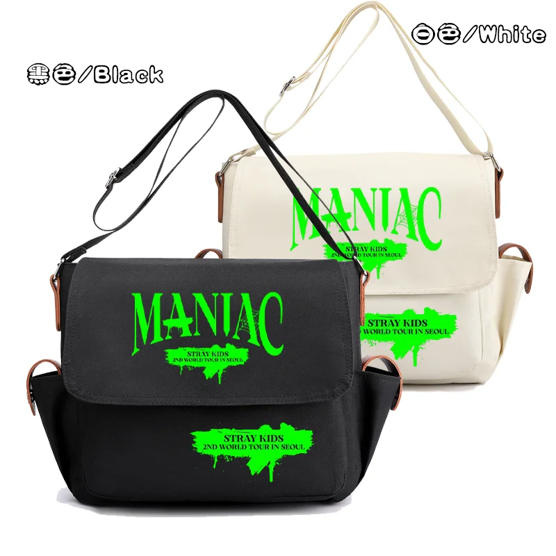 

Kpop Stray Kids Maniac Printing Men's and Women's Same Messenger Bag Large-capacity Shoulder Bag Fashion Sports Backpack