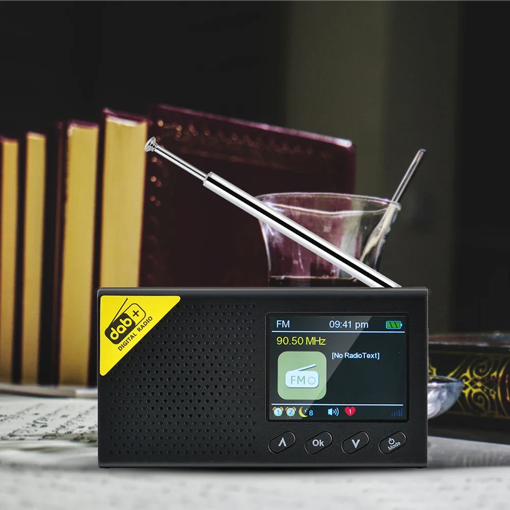 Фото Портативный цифровой радиоприемник DAB+, Bluetooth-совместимый плеер 5.0, FM-приемник, ЖК-дисплей, перезаряжаемый радиоприемник для домашнего автомобиля №5