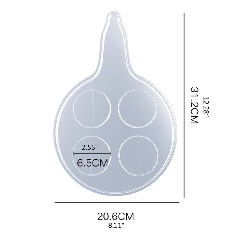 4/8 отверстия Стекло сервировочный поднос эпоксидная смола форма вина держатель