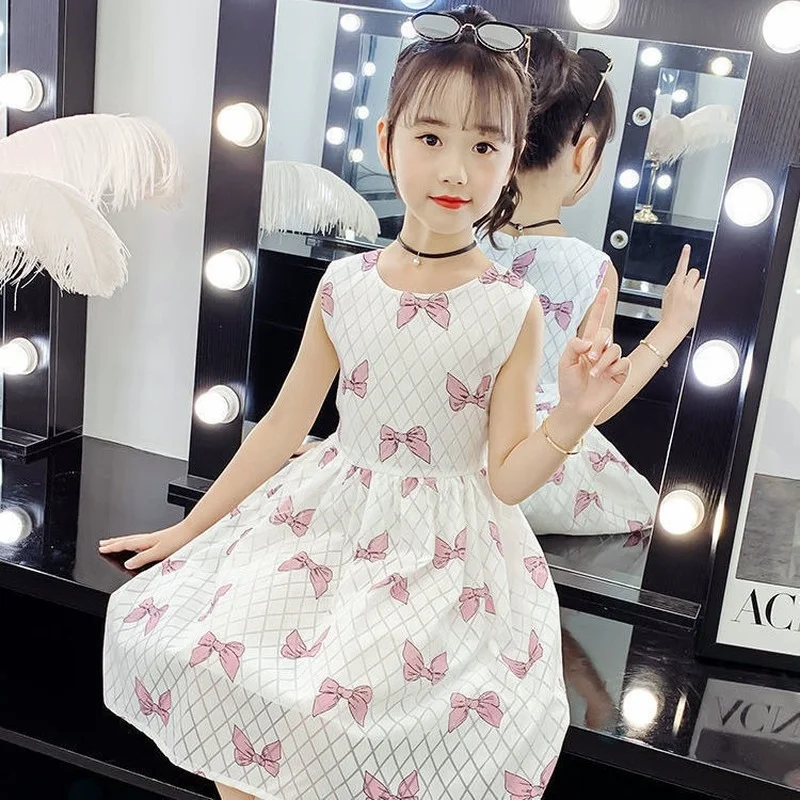 

Girl Summer Floral Dress Fashion Suspender Sweet Princess Girls Dresses for School Kids Clothes Girls Playful Cute Dress 9 Years