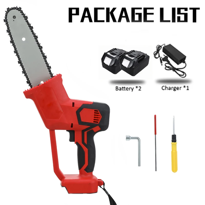 8 Inch 1200W Electric Saw Chainsaw Wood Cutter Brushless Motor Rechargeable For Makita Battery Garden Woodworking Power Tool | Инструменты