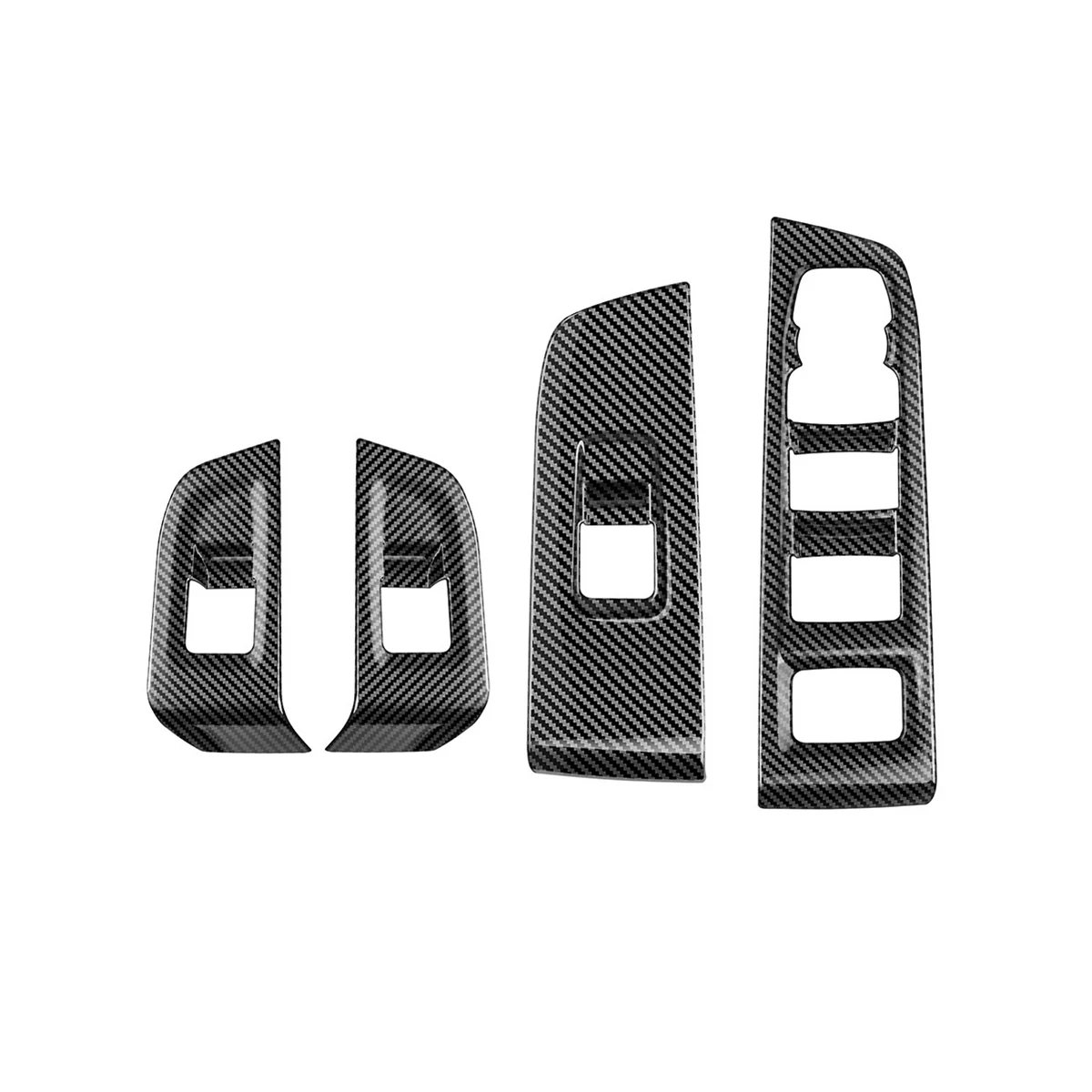 

Наклейка для стеклоподъемника автомобиля из углеродного волокна, кнопки переключения панели, крышки отделки, аксессуары для Chevrolet Suburban ...