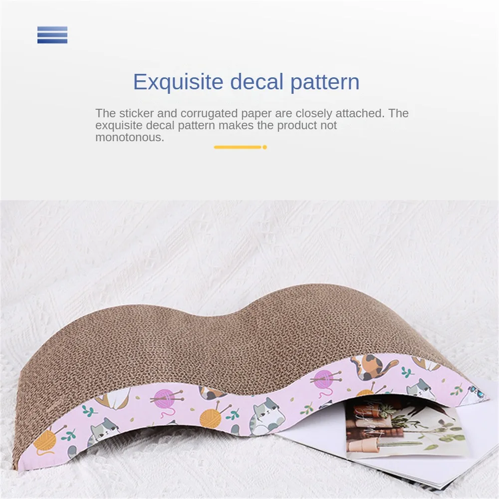 

Anti-scratch Corrugated Paper Claw Grinder Environmentally Friendly Paper Wear-resistant Pet Cat Accessories Cat Scratcher Toys