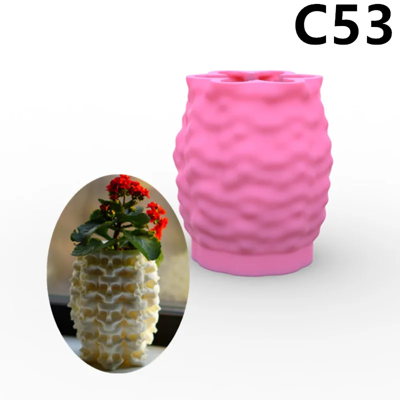 

Horror Skeleton Succulent Flower Pot Ashtray Pen Holder Silicone Mold Making Home Decoration with Epoxy Plaster Cement Craft
