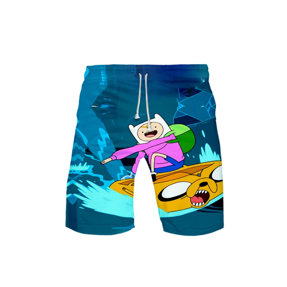 Adventure Time Finn And Jake The Dog Face 3D printed Swimwear Shorts Trunks Quick Dry Beach Shorts Mens Sports Swimming Pants