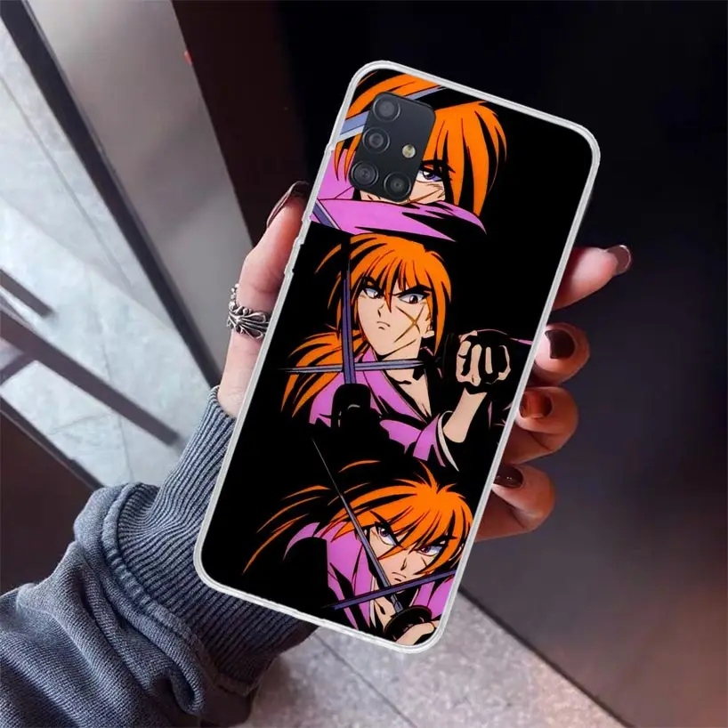 Rurouni Kenshin Anime Phone Case for Samsung Galaxy A51 A71 A41 A31 A21S A11 A01 A50S A70 A40 A30S A20E A20S A10S A6 A7 A8 A9 Pl