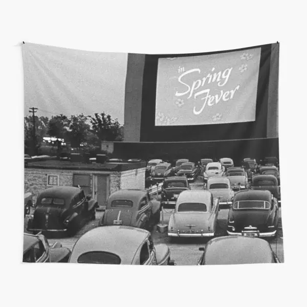 

Drive In Theater Tapestry Living Home Bedroom Wall Decoration Decor Towel Travel Room Mat Bedspread Yoga Beautiful Blanket