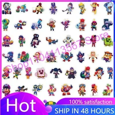 10/30/50/100 шт. анимационные наклейки из ПВХ