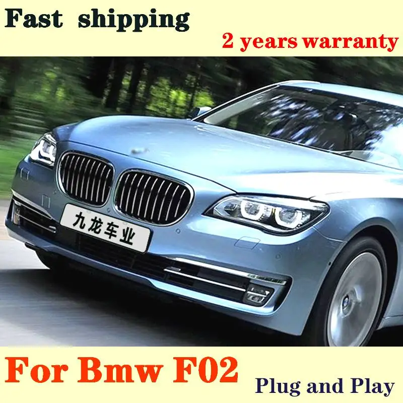 Accesorios de coche para BMW F02 2009-2015 faro BMW serie 7 faros LED completos señal de giro DRL luz de cruce y alto