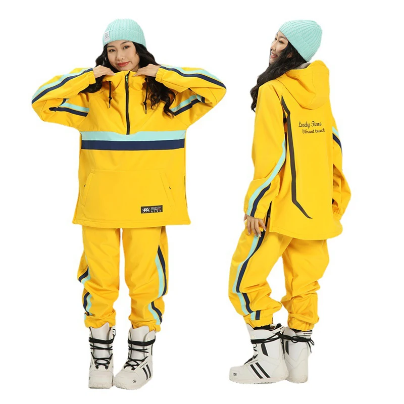 

New Ski Suits Women Men Outdoor Sports Snowboard Jacket Ski Set overalls Loose Windproof Waterproof Snow Pants Winter Clothing