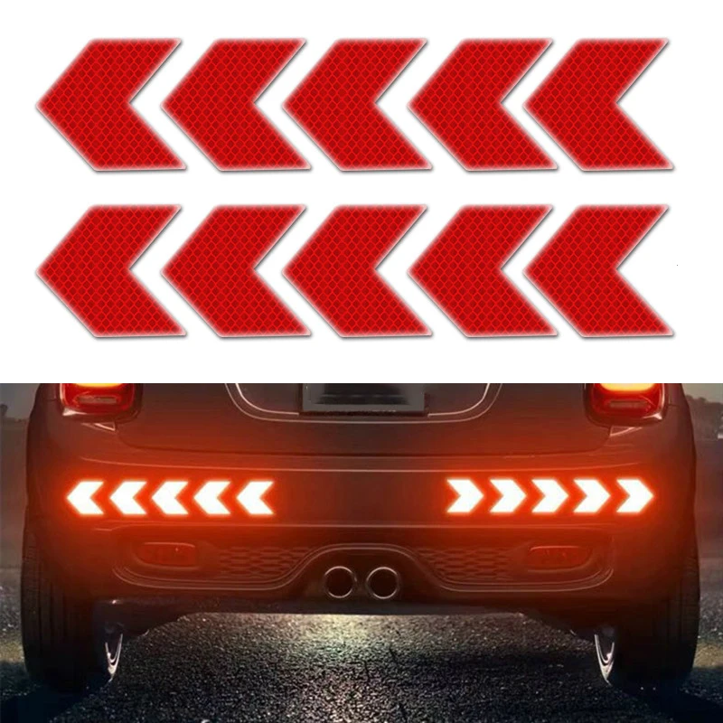 

10 шт., светоотражающие наклейки на багажник автомобиля