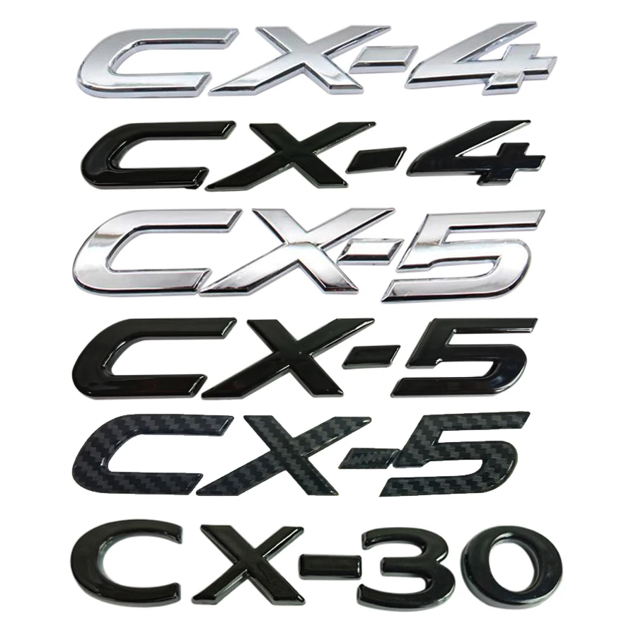 

Car Stickers Decals for CX4 CX5 CX30 Permacy DSX1.6 DSX1.8 GLX1.8 GLX1.6 Logo Rear Trunk Emblem Badge Auto Exterior Accessories