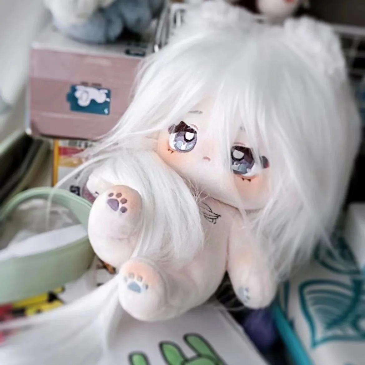 Игра Genshin Impact Shenhe косплей милое тело из хлопка 20 см наряд мягкая плюшевая игрушка