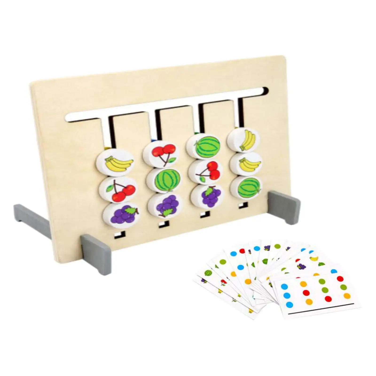 

Matching Game Educational Toys Multipurpose Cognitive Gift Wooden for Preschool