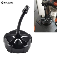 nicecnc motorcycle fuel tank gas cap cover with vent motorcycle for honda crf450rx 2017 2018 crf250r 10 17 crf450r 09 16 black