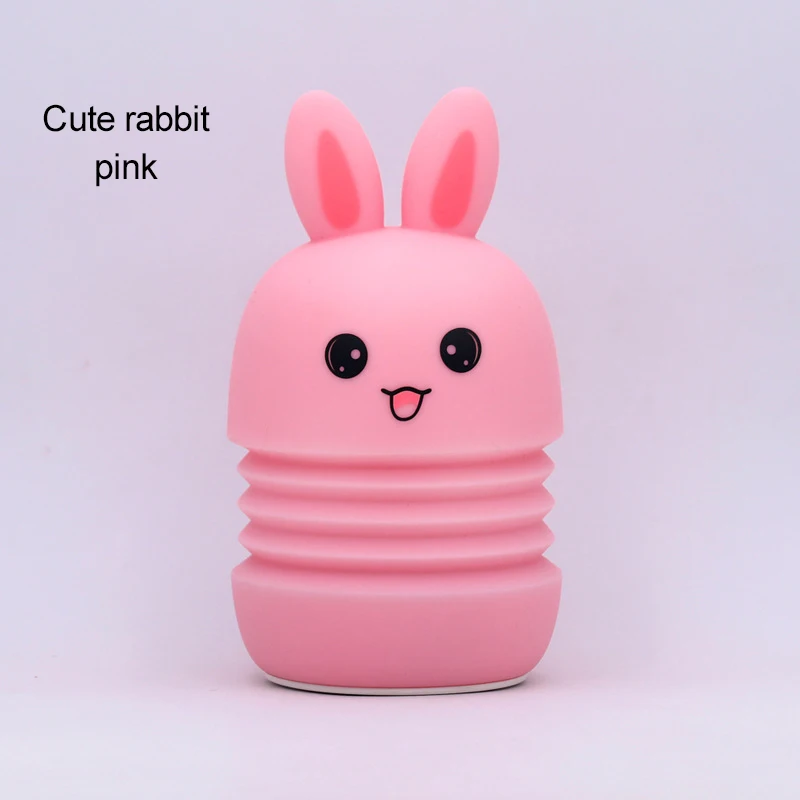 

LED Night Lamp Telescopic Silicone Animal Light Colorful Child Gift Sleepping Creative Bedroom Atmosphere Desktop Decor Lamp