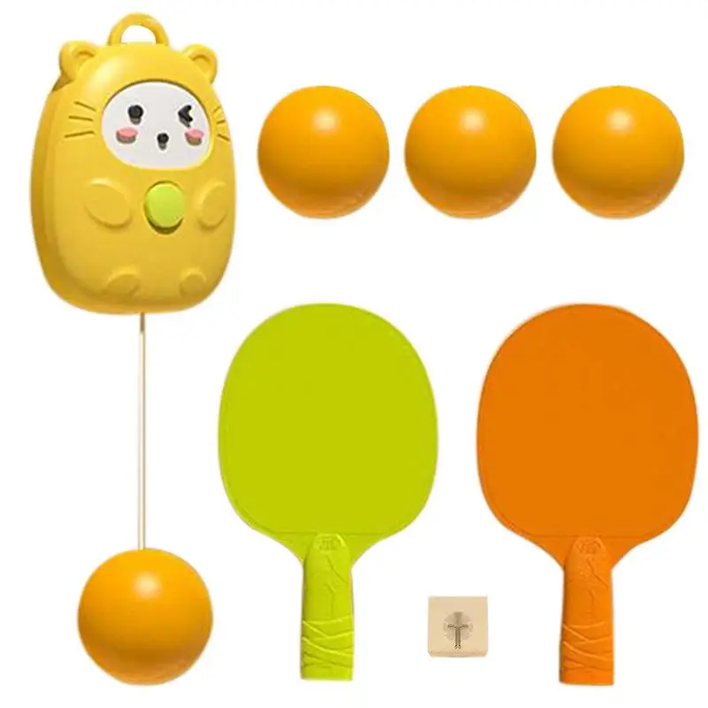 

Table Tennis Self-training Hanging Ping Pang Trainer Toy For Kids Ping Pang Set For Hand-Eye Coordination Recreational Games For
