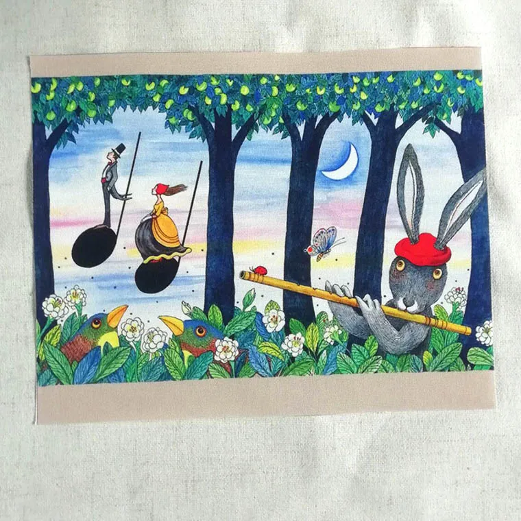 Новинка 20*25 см 5 шт. симпатичный кролик курица окрашенная вручную