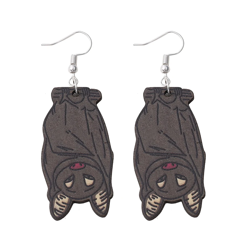 

New Cartoon Animal Drop Earrings Women's Mystery Exaggerated Bat Girls Wear Earrings Jewelry Accessories