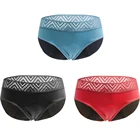 3 шт., женские трусы для менструации с высокой талией