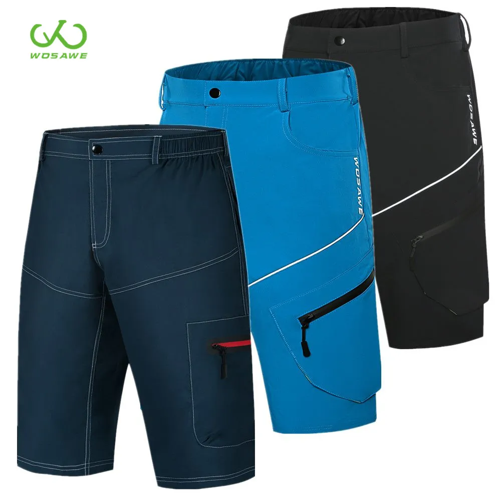 

WOSAWE Summer Breathable Men Road Motorcycle Shorts Outdoor Sports Hiking Camping Beach Trousers MTB Bike Cycling Underpants