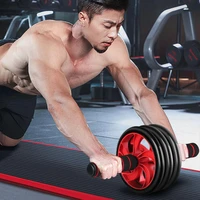 abdominal wheel ab roller with mat for gym muscle trainer exercise 3 wheels fitness wheel roller portable fitness equipment