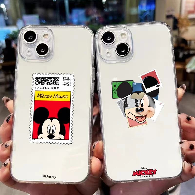 

Disney Mickey Mouse For iPhone 13 12 Pro Max Mini 11 Pro X XR XS Max 6 6S 7 8 Plus Se2 Clear Phone Case Cover Soft Funda Back
