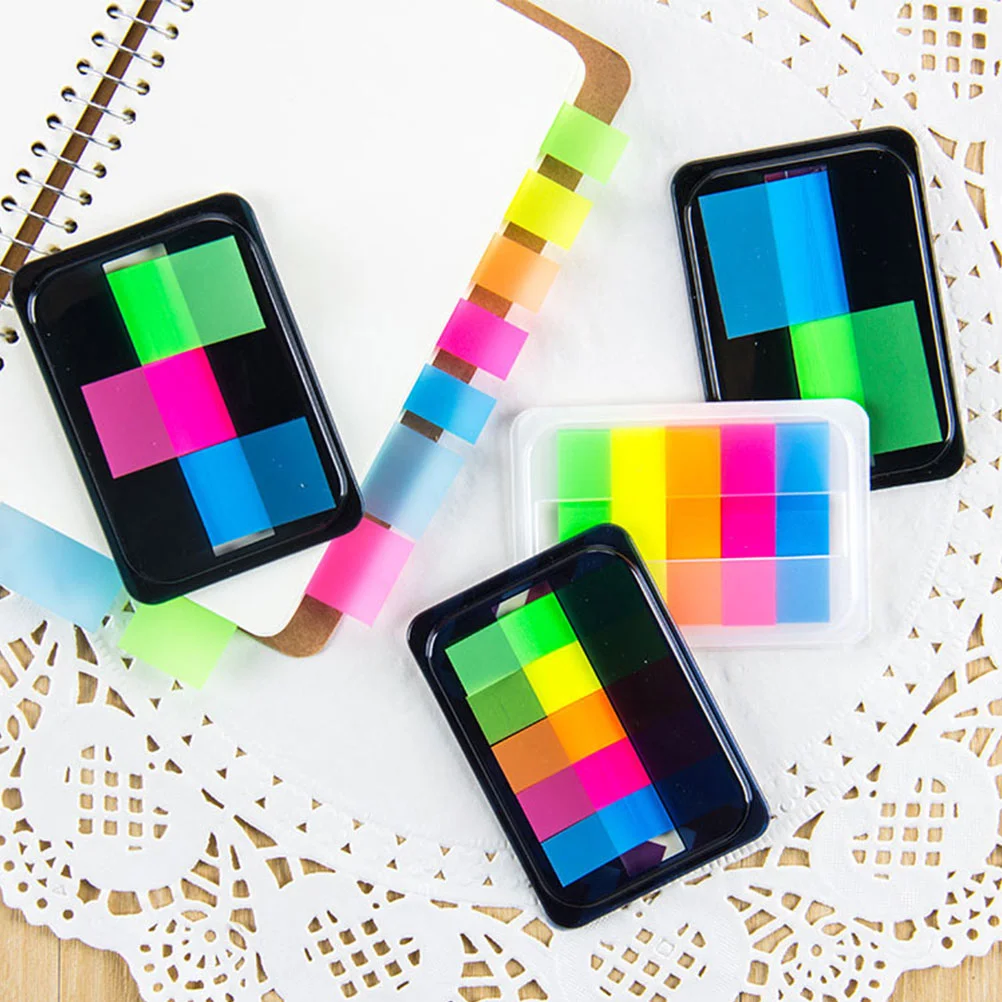 

3 Packs Creative Page Markers Colored Tabs Flags Sticky Memo Notes Writable Filing Tabs Flags for Pages or Markers