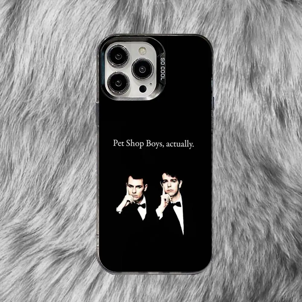 Фото Чехол для телефона Band Pet S-Shop Boys для iPhone 15,16,17,13,14,11,12,Pro,Max,Plus,E,Air,Mini, серый матовый, противоударный №2