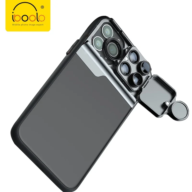 Набор объективов для смартфона IBOOLO 5 в 1 CPL-фильтр рыбий глаз телефото Макросъемка