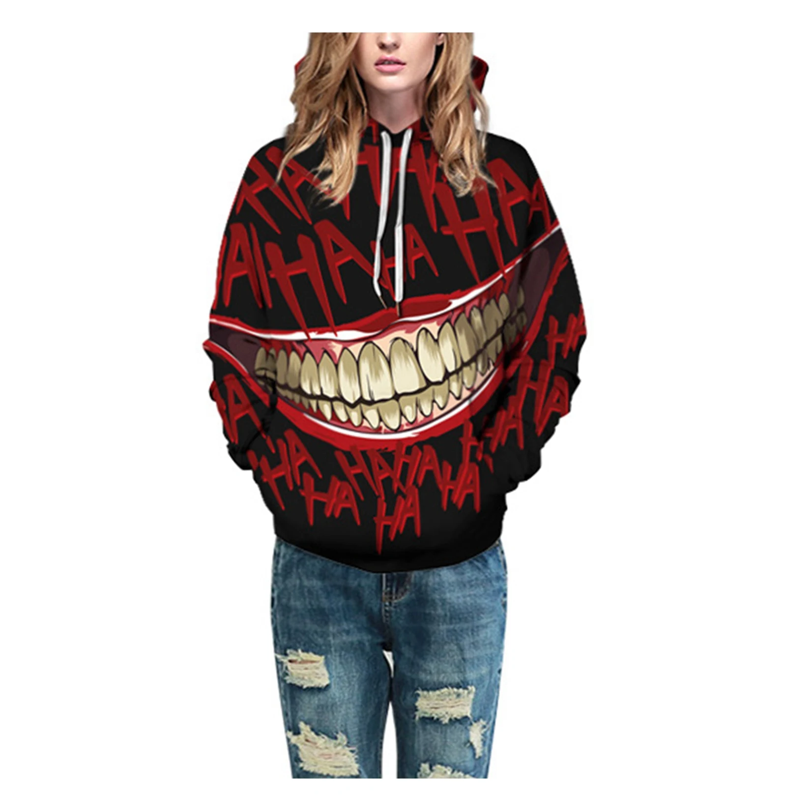 

Halloween Hoodie for Women Men Plus Size Sweatshirt Long Sleeve Casual Jumper Tops
