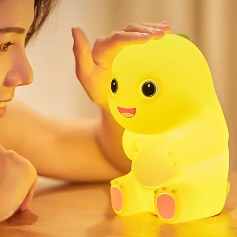 

Симпатичный молочный Дракон HMTX, украшение для дома, силиконовый ночсветильник с питанием от USB/батареи