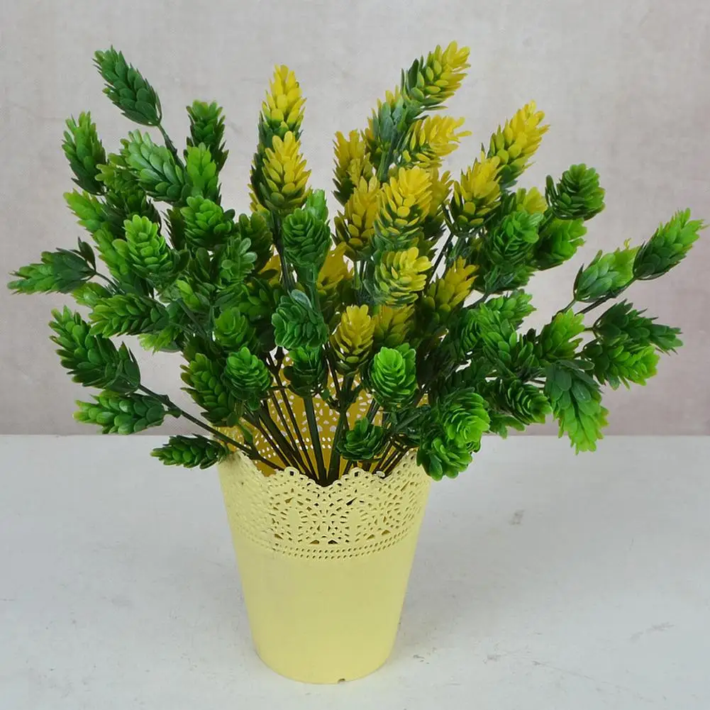 

7 Branches 32 Heads Artificial Plants Fake Pine Cone Decorative Flowers Wreaths Christmas Home Decor Diy Gifts Decoration