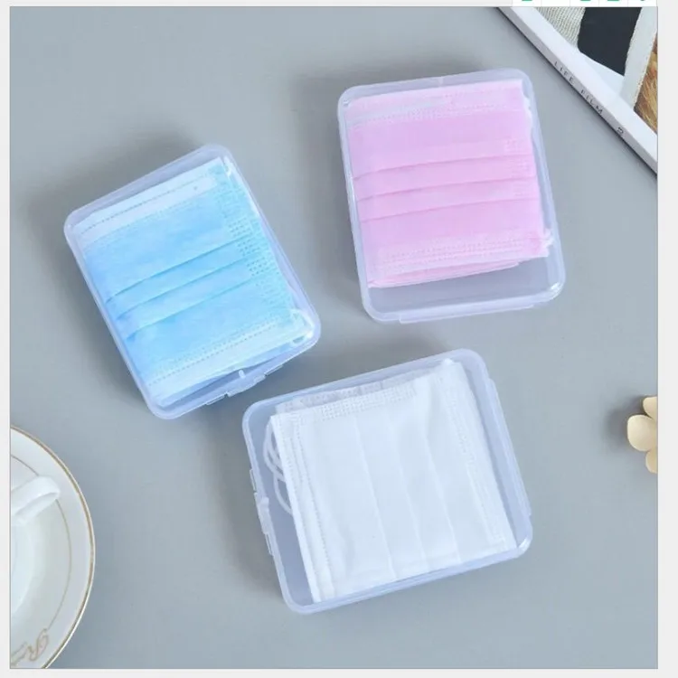 

NEW Transparent Mask Storage Box Disposable Mask Case Mask Storage Case Storage Box Organizer Container Surgical Face Mask Case