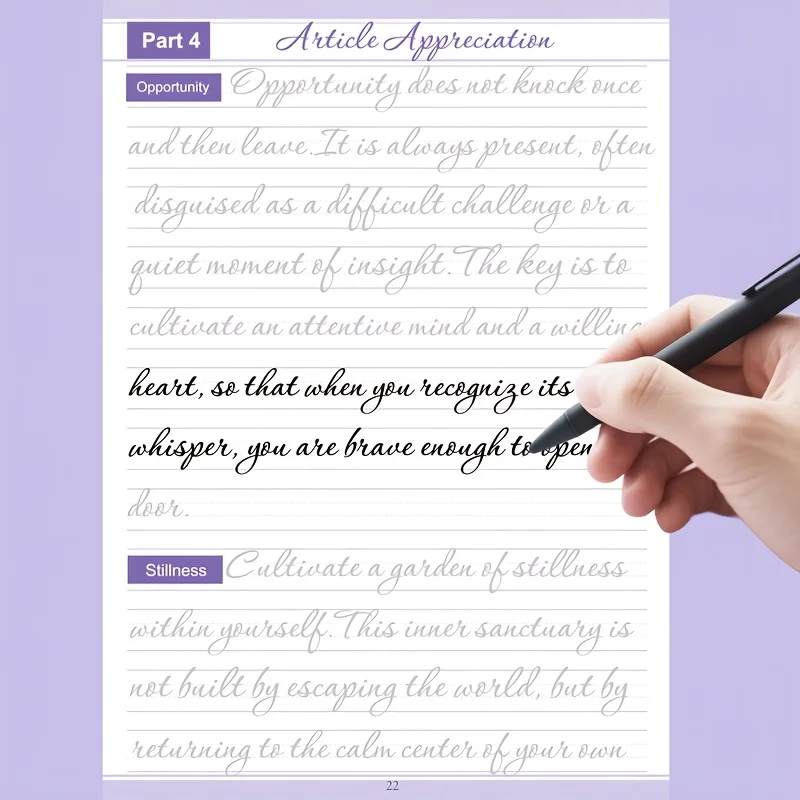 

English Handwriting Practice Workbook for Adults