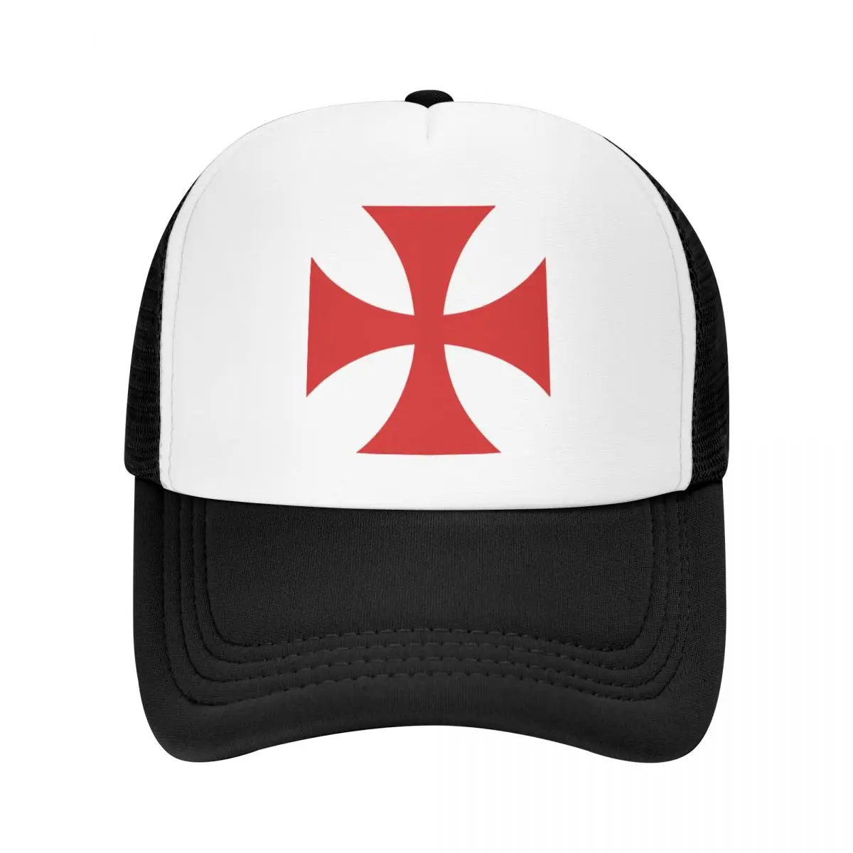 

Personalized Red Templar Cross Knights Baseball Cap Trucker Hat for Men Women Breathable Snapback Caps Sports Sun Hats