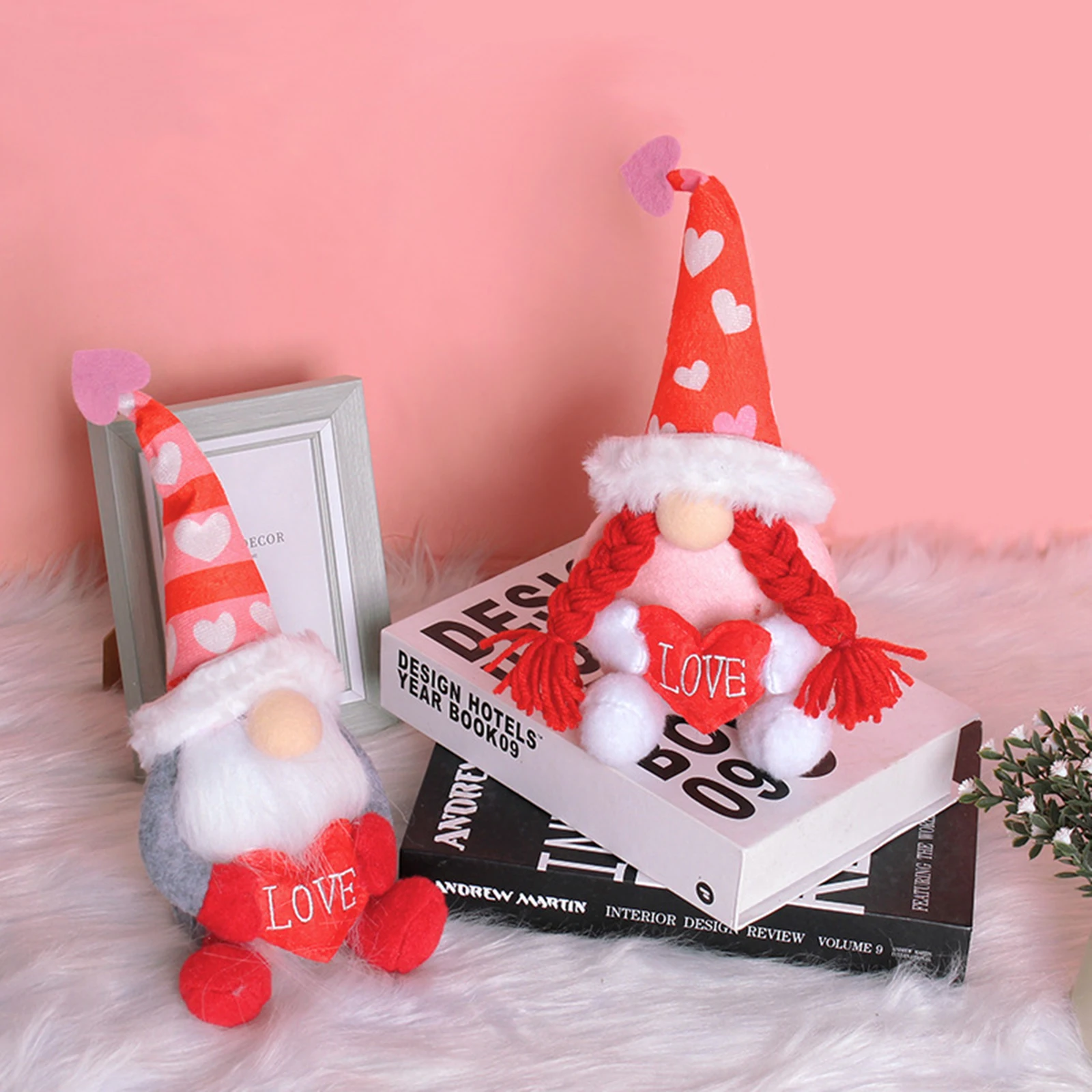 

Гномы на День святого Валентина, очаровательный конверт Tomte, любовь, плюшевая кукла без лица, украшения для дома, окна, стола