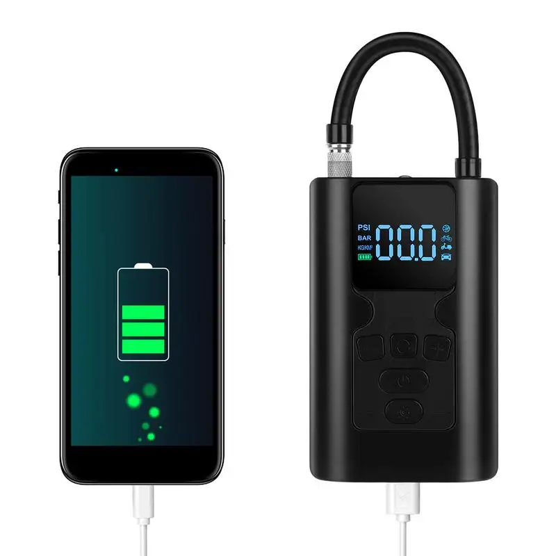 

Air Pump For Car Tires Portable Tire Inflator With Digital Display Battery Powered 150PSI Auto Shut-Off Air Pump For Car Bike