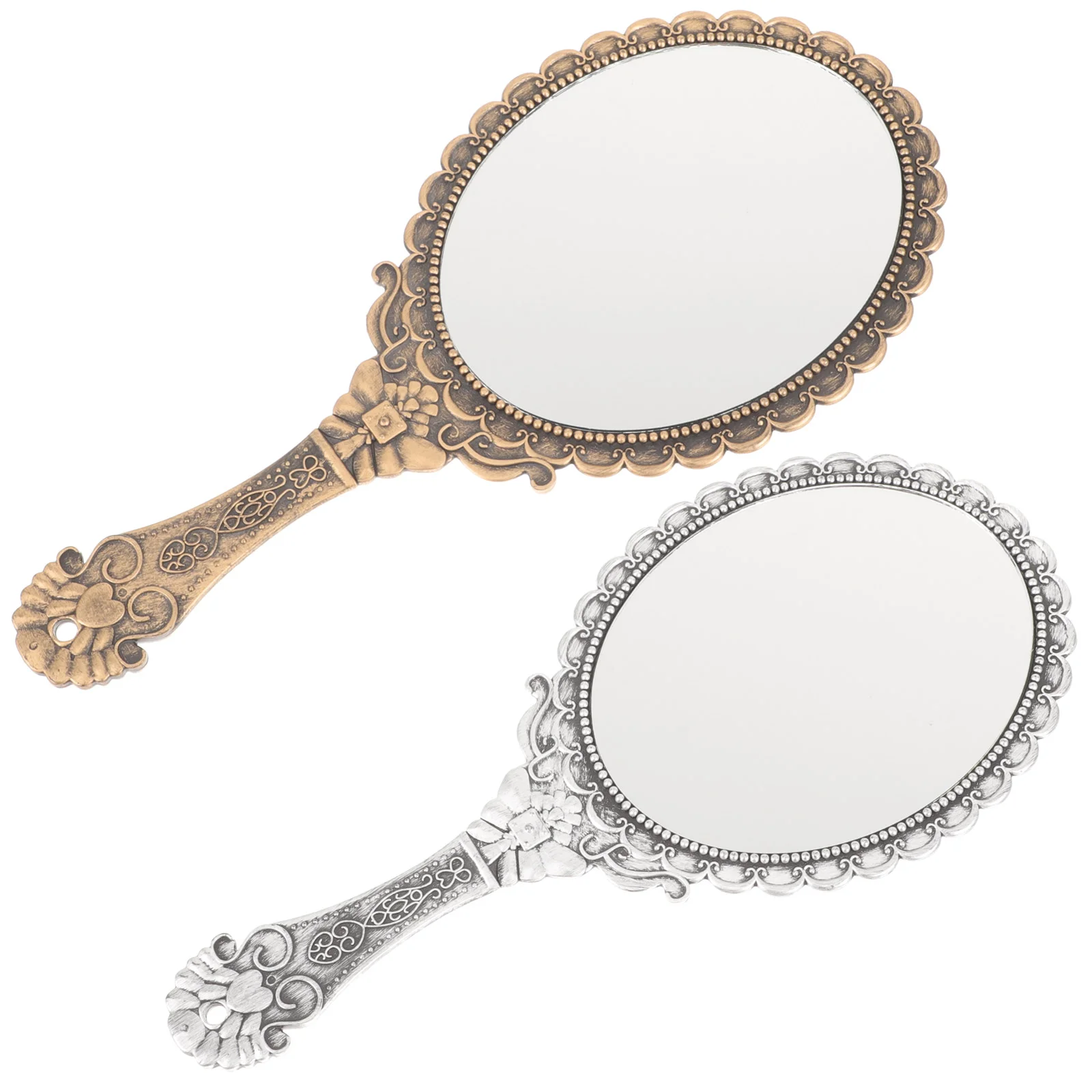 

Women Makeup Mirror Household Vanity Hand Girls Mirrors Handle Handheld Portable