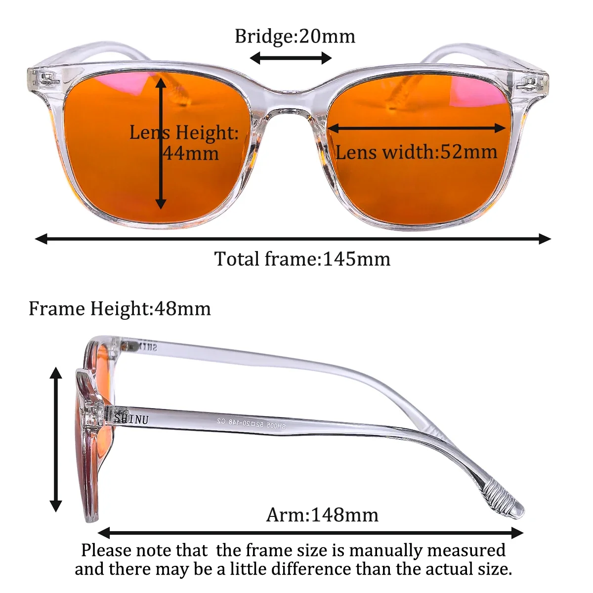 Очки SHINU мужские для компьютера аксессуар работы с компьютером прозрачными