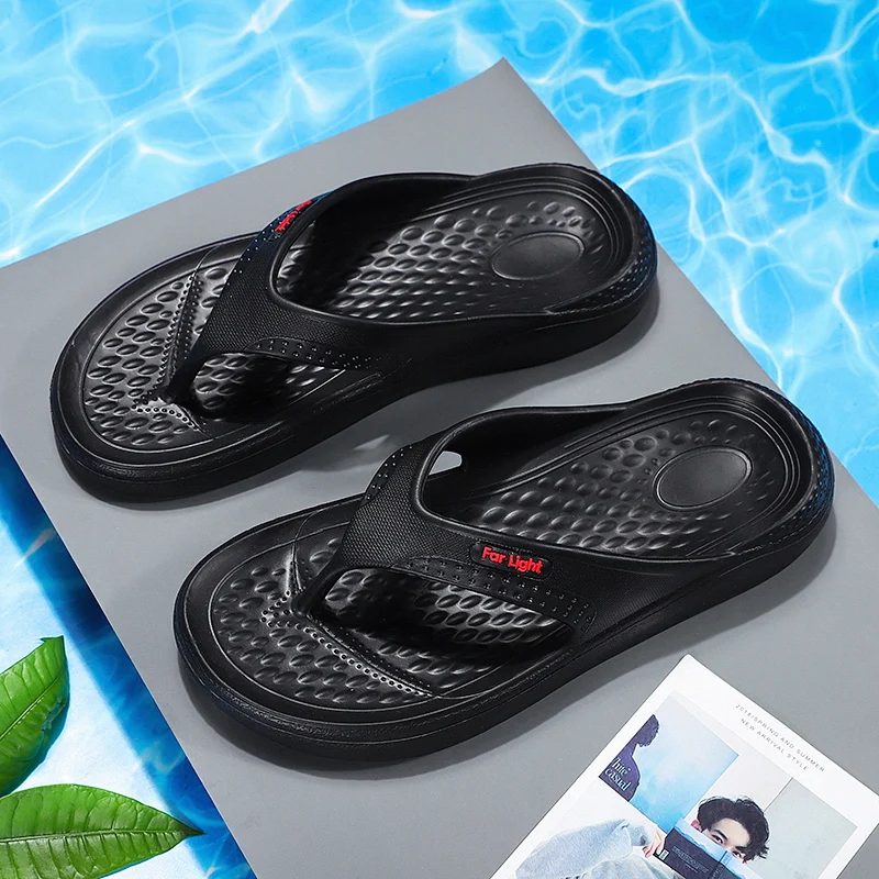 2023 High Quality Men's Shoes Summer Flip Flop for Men Outdoor Beach Slippers Male Flat Heel Men's Sandals Soft Men's Slippers