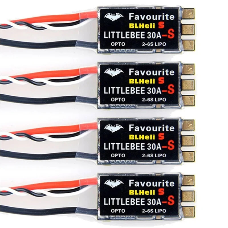 Фото FVT LITTLEBEE Little bee BLHeli-s SPRING 20A/30A Бесщеточный ESC 2-6S Поддержка DSHOT Oneshot42 OneShot125 для RC FPV Racing Drone №1