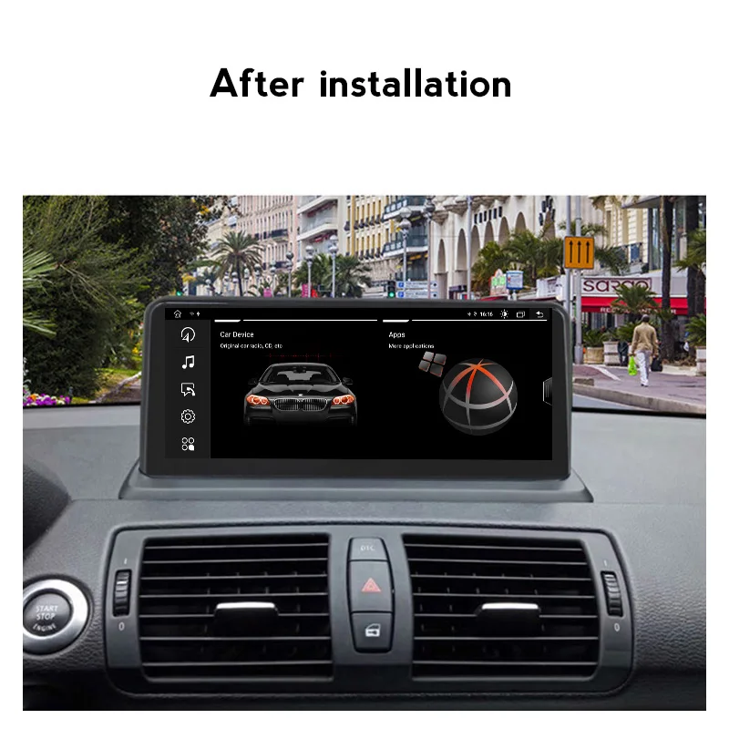 Беспроводная Автомагнитола Carplay Android 11 стерео Мультимедиа для BMW 1 серии E87 E81 E82 E88